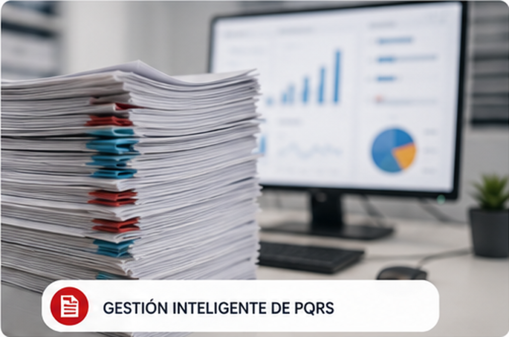 Gestión inteligente de PQRS y documentos con automatización e IA