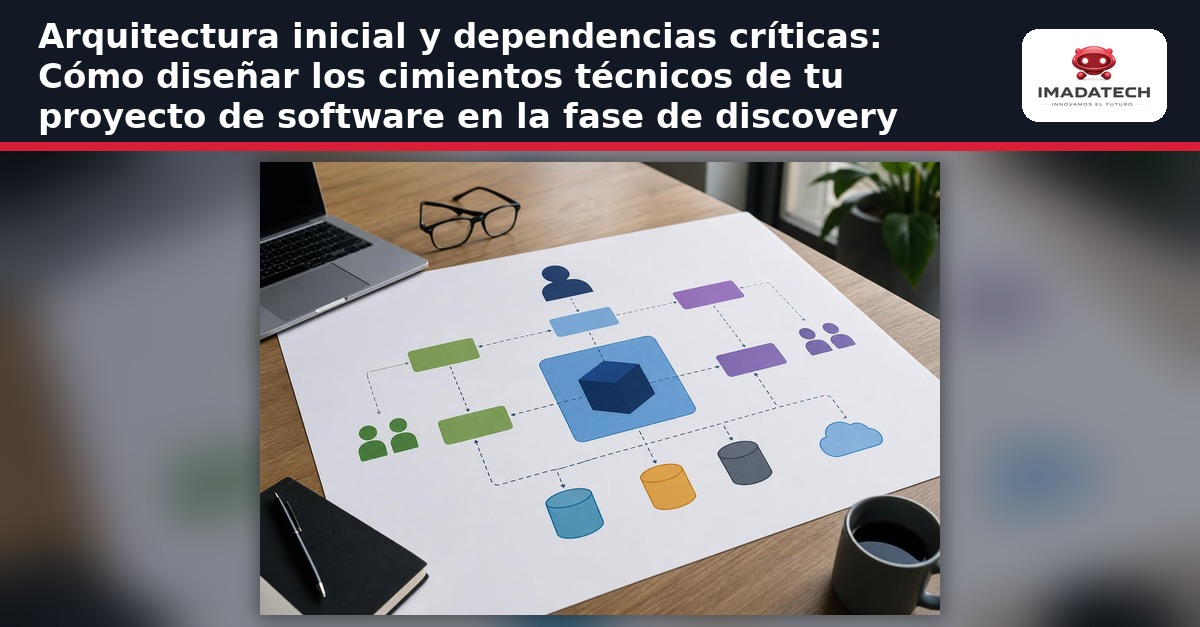 Diagrama de arquitectura C4 mostrando el contexto, contenedores y componentes de un proyecto de software en fase inicial de d