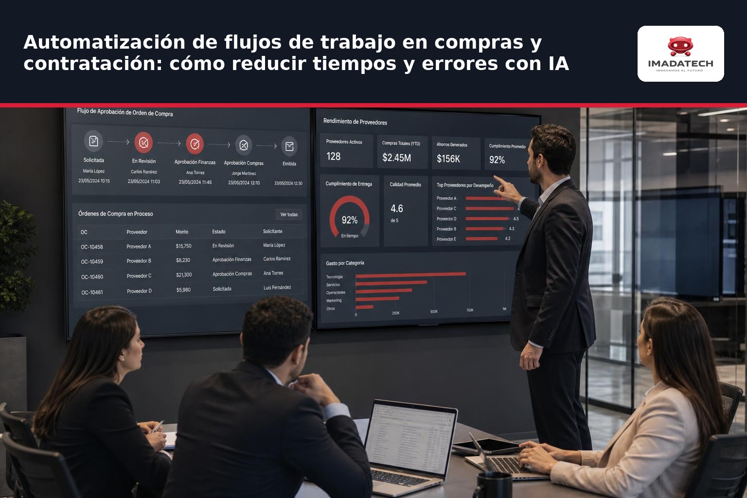 Imagen de apoyo de Automatización de flujos de trabajo en compras y contratación: cómo reducir tiempos y errores con IA