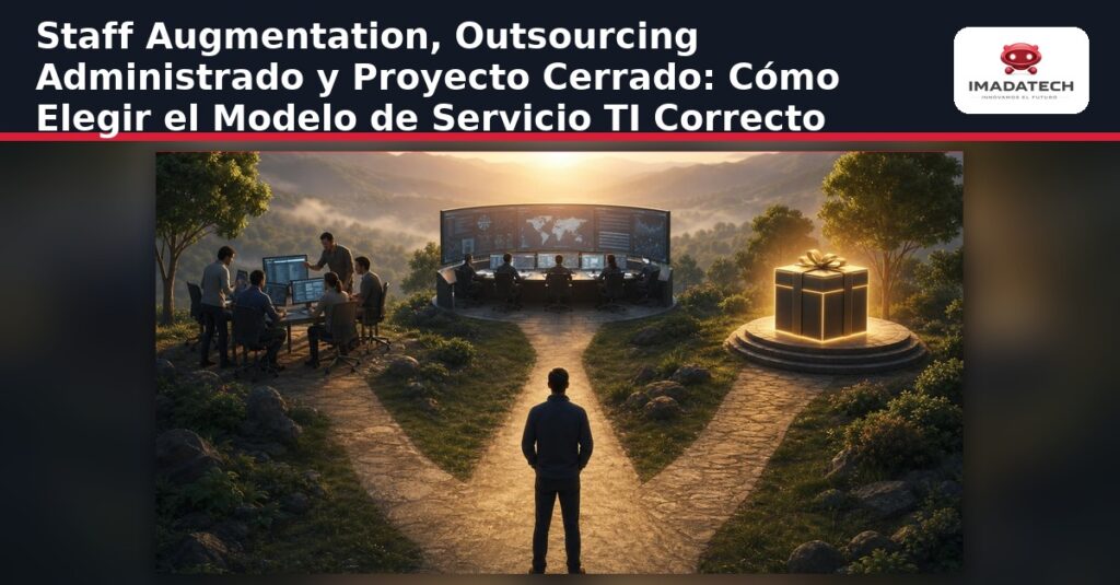 Imagen destacada de Staff Augmentation, Outsourcing Administrado y Proyecto Cerrado: Cómo Elegir el Modelo de Servicio TI Correcto