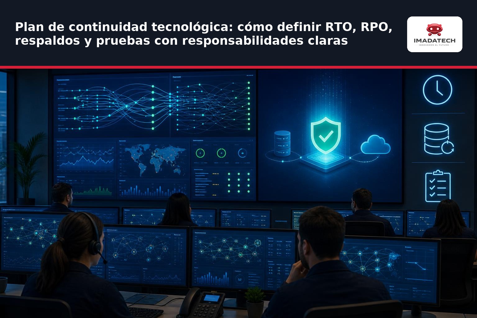 Imagen de apoyo de Plan de continuidad tecnológica: cómo definir RTO, RPO, respaldos y pruebas con responsabilidades claras