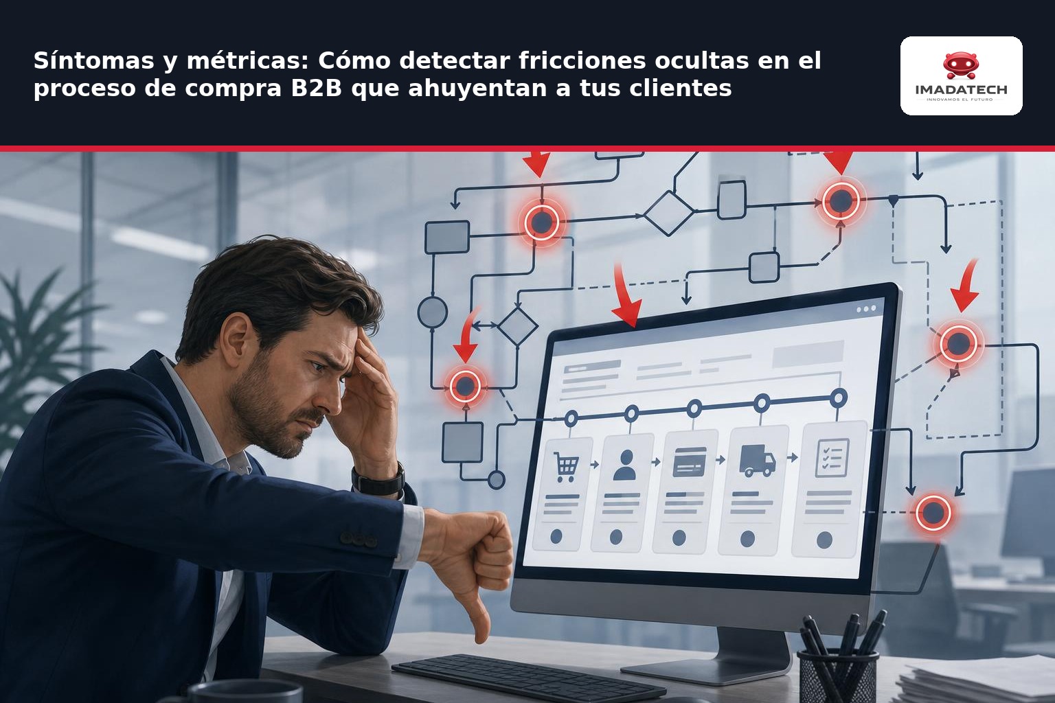 Imagen de apoyo de Síntomas y métricas: Cómo detectar fricciones ocultas en el proceso de compra B2B que ahuyentan a tus clientes