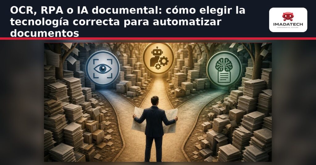 Imagen destacada de OCR, RPA o IA documental: cómo elegir la tecnología correcta para automatizar documentos
