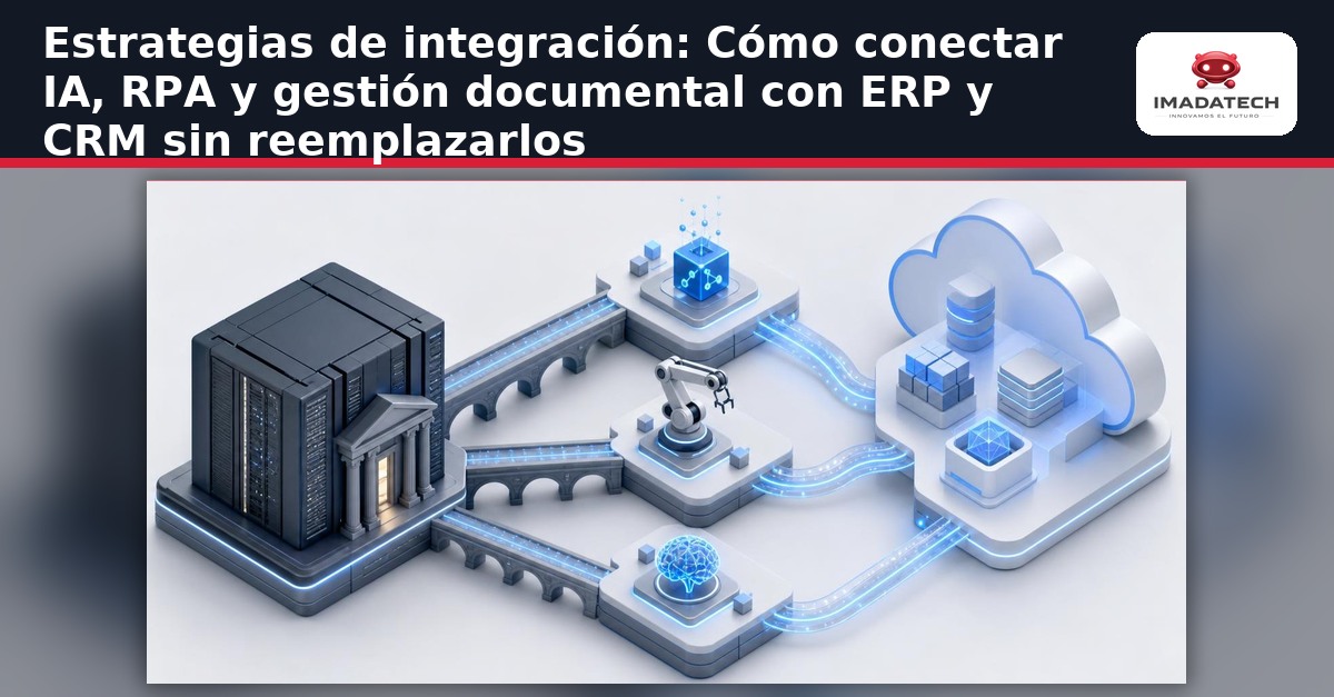 Imagen destacada de Estrategias de integración: Cómo conectar IA, RPA y gestión documental con ERP y CRM sin reemplazarlos