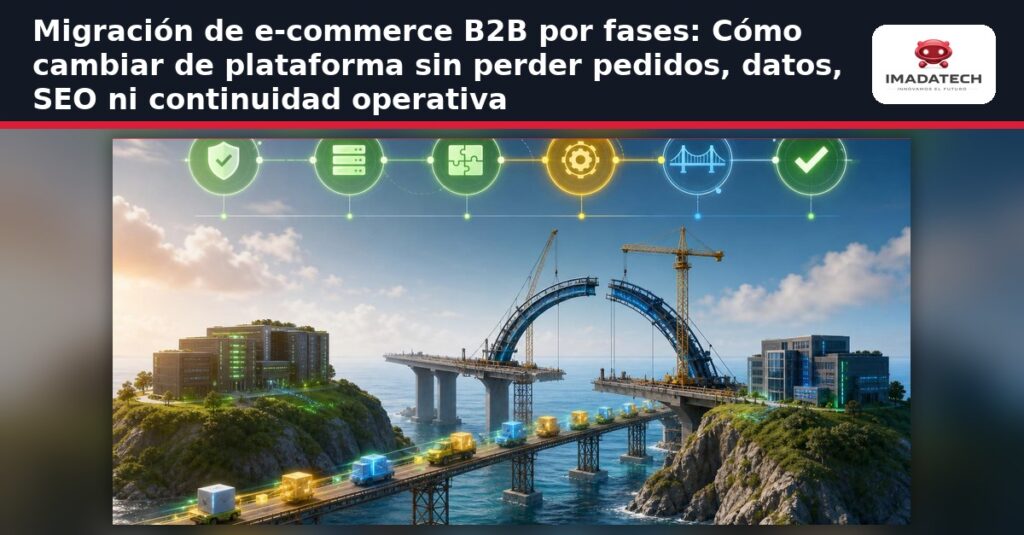 Imagen destacada de Migración de e-commerce B2B por fases: Cómo cambiar de plataforma sin perder pedidos, datos, SEO ni continuidad operativa