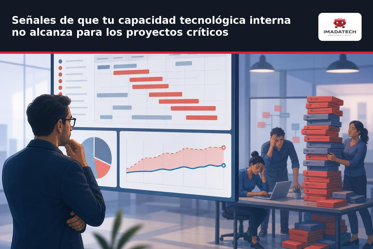 Imagen de apoyo de Señales de que tu capacidad tecnológica interna no alcanza para los proyectos críticos
