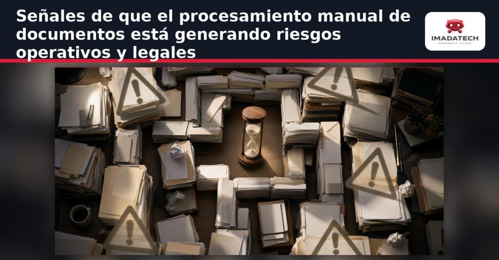 Imagen destacada de Señales de que el procesamiento manual de documentos está generando riesgos operativos y legales