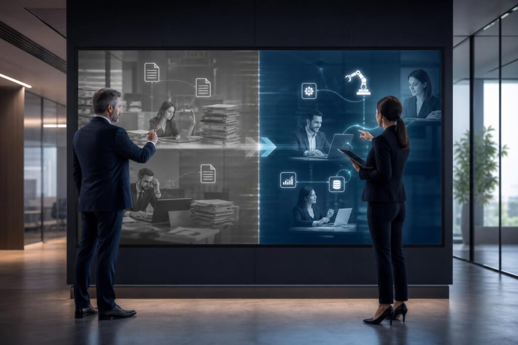 Imagen destacada de Trabajo manual, software tradicional, RPA o IA: qué opción conviene para cada proceso empresarial